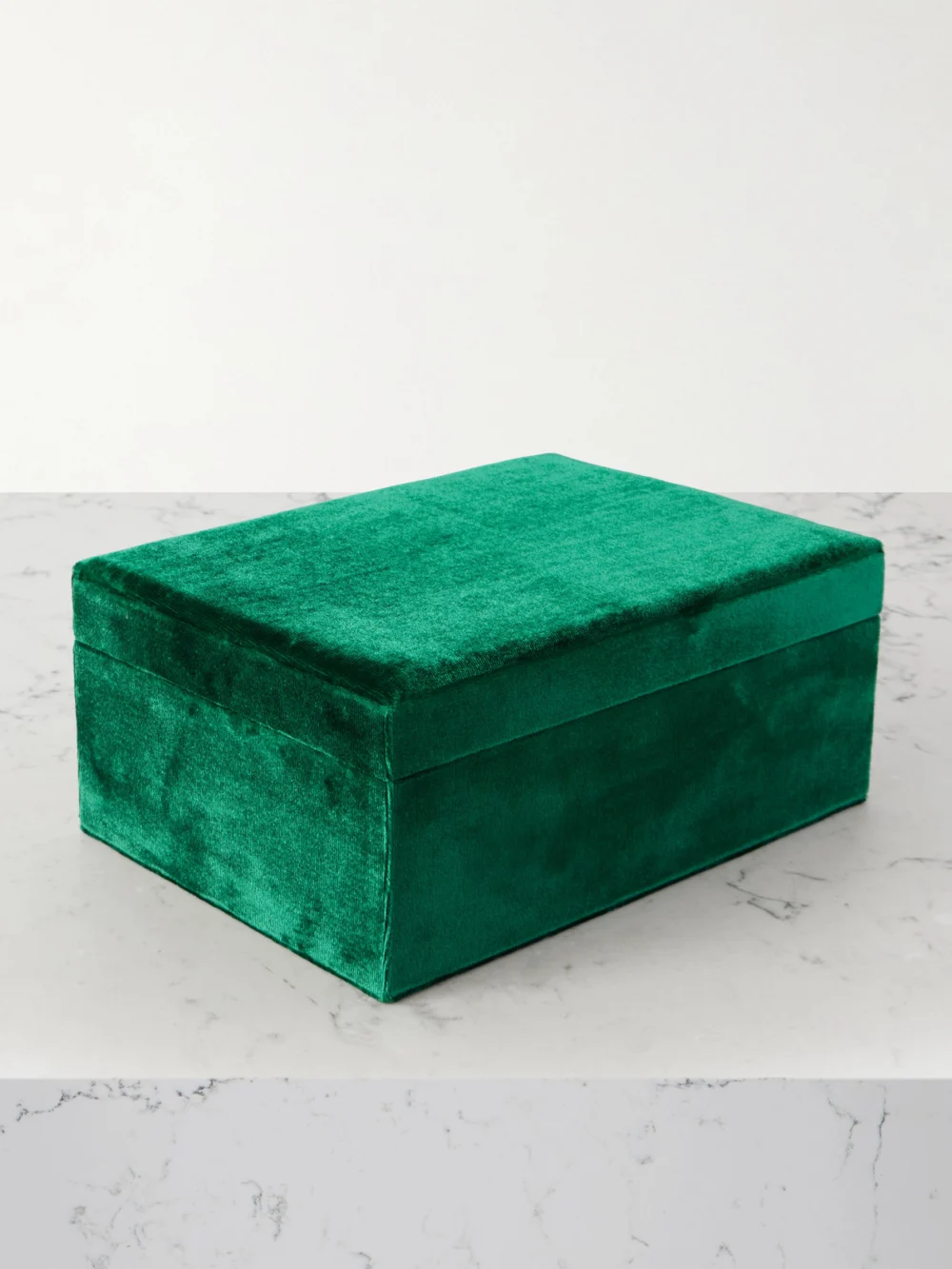 Sophie Bille Brahe Trésor Grande Velvet Jewelry Box in green