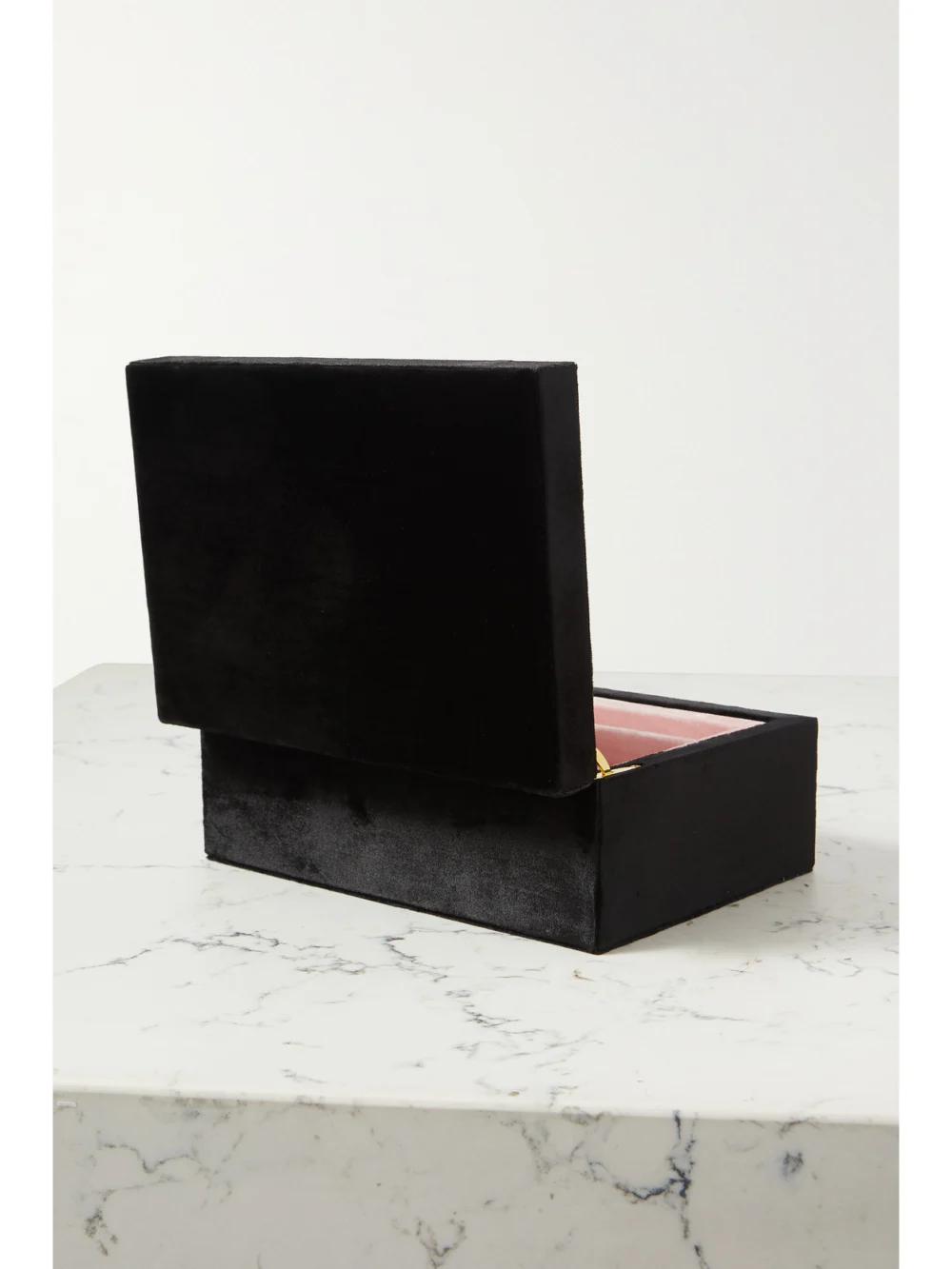 Back view of the Sophie Bille Brahe Trésor Large Velvet Jewelry Box
