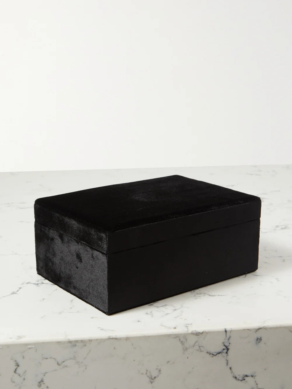 Sophie Bille Brahe Trésor Large Velvet Jewelry Box in black