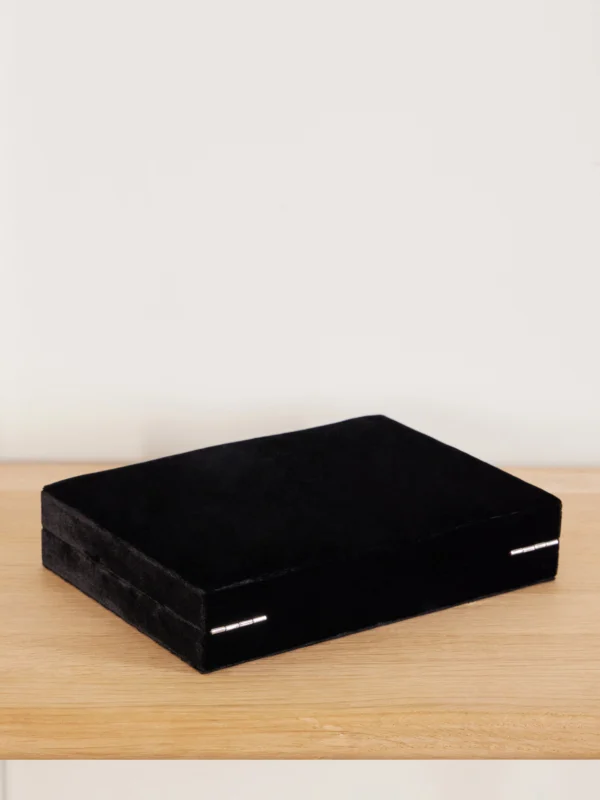 Back view of the Sophie Bille Brahe Trésor Velvet Jewelry Box