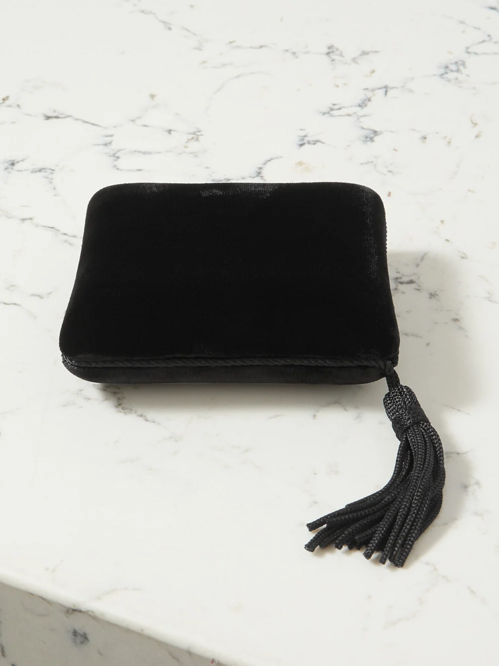 Sophie Bille Brahe Velvet Jewelry Box in black