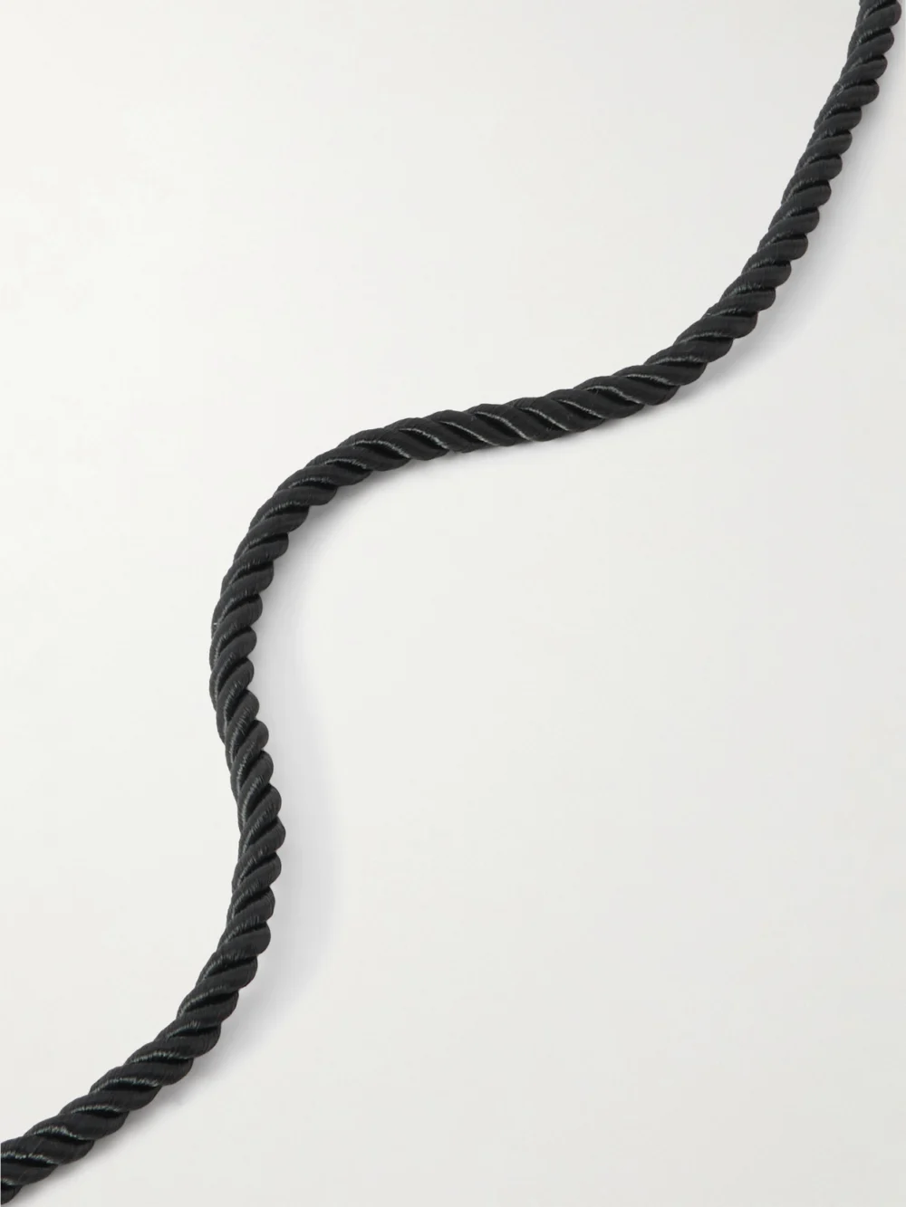 Back view of the Sophie Buhai Boîte Silver and Tasseled Cord Necklace