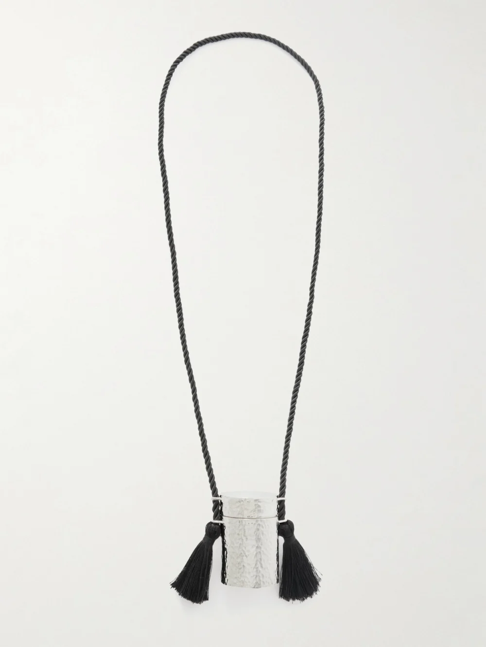Sophie Buhai Boîte Silver and Tasseled Cord Necklace