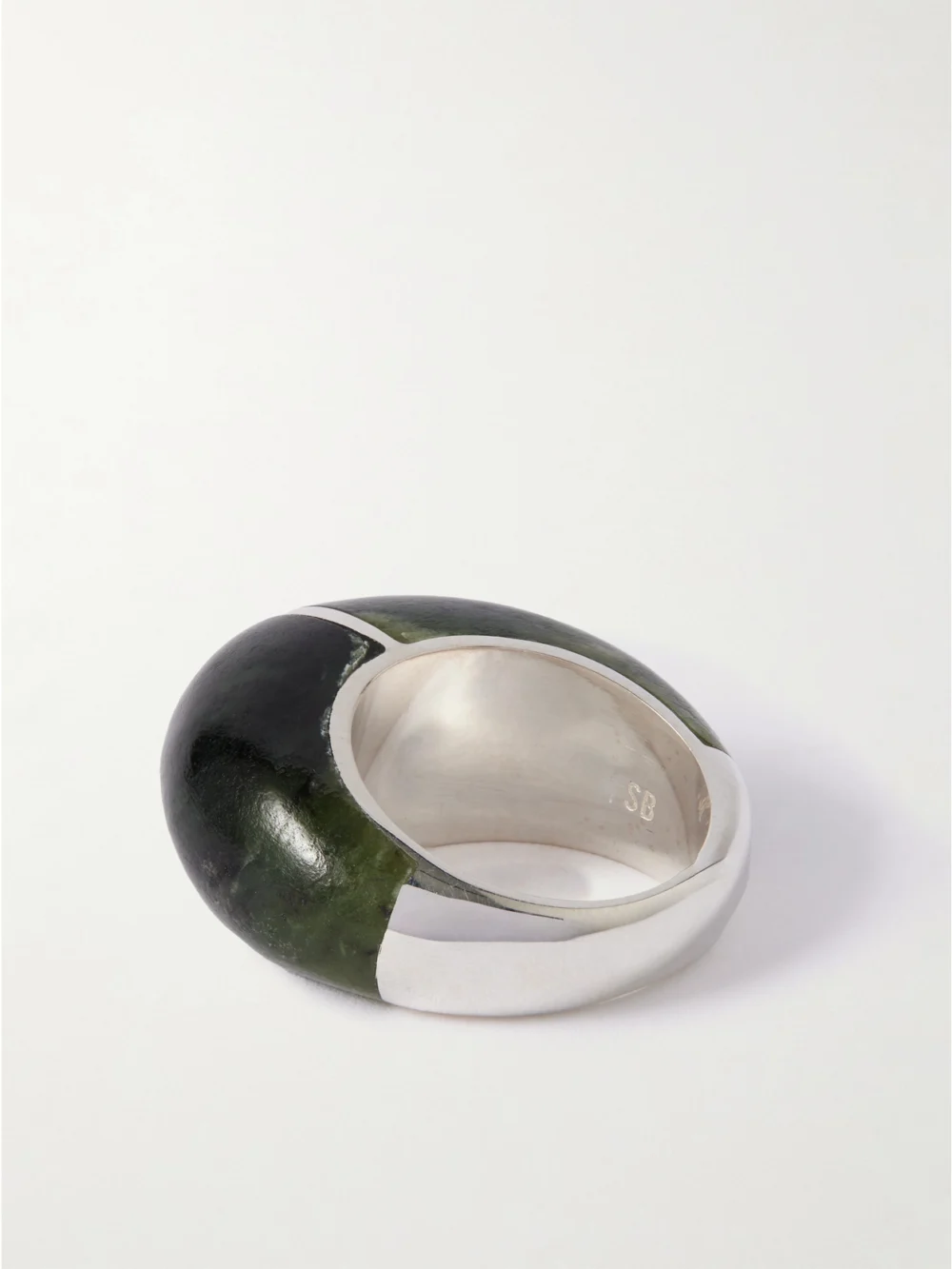 Back view of the Sophie Buhai Division Silver Jade Ring
