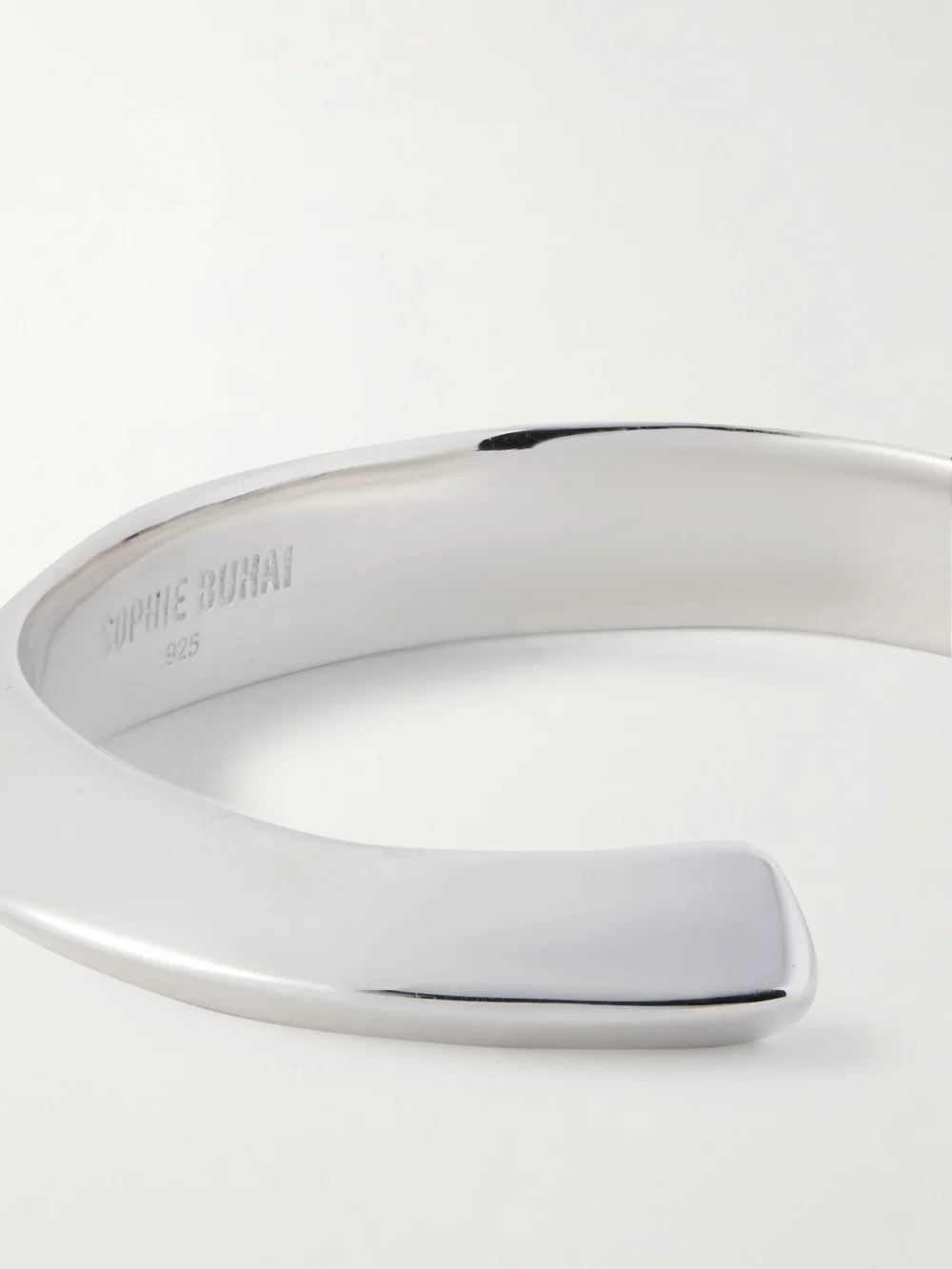 Close-up detail of the Sophie Buhai Gallop Silver Cuff
