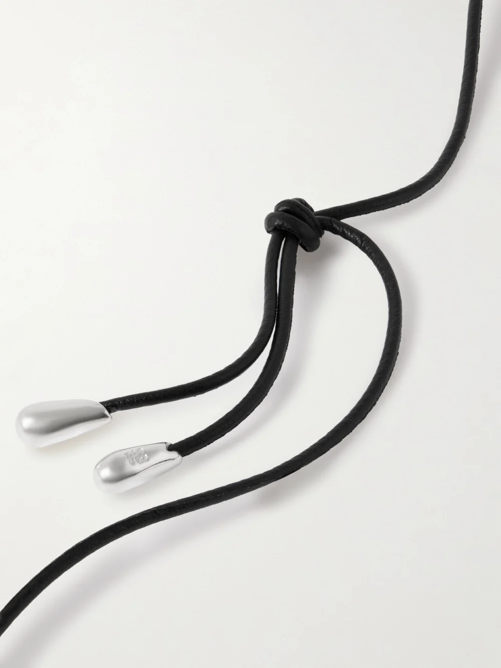 Back view of the Sophie Buhai Medium Full Moon Cord and Silver Necklace