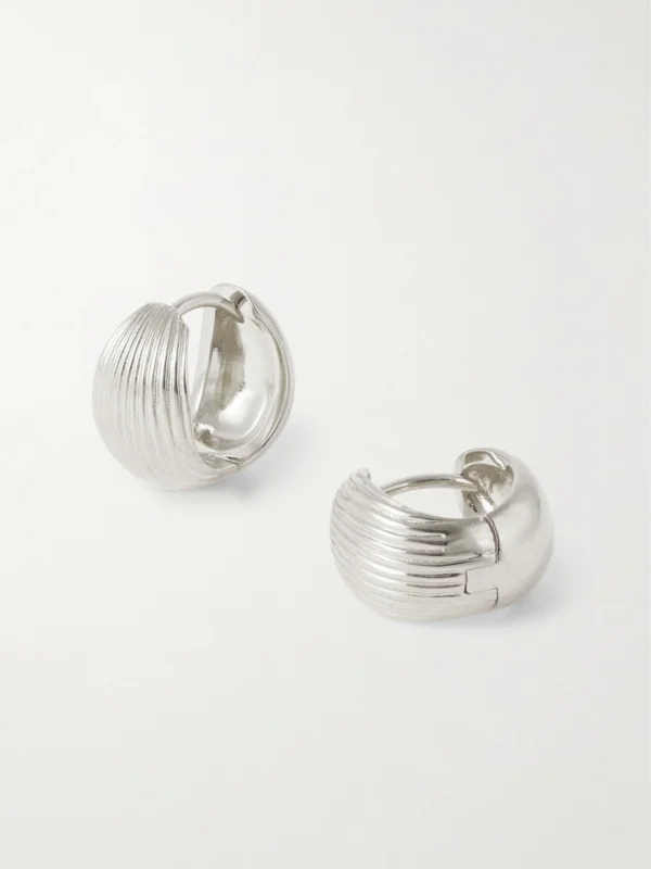 Sophie Buhai Reversible Silver Hoop Earrings