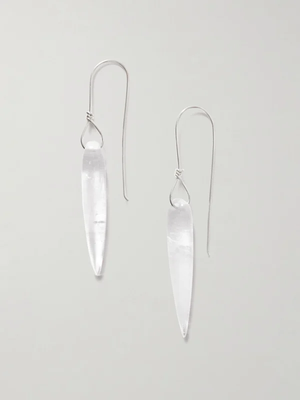 Sophie Buhai Spear Silver Quartz Earrings