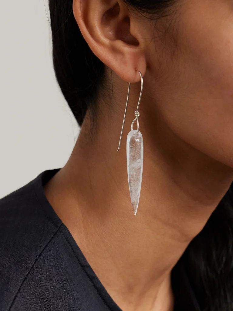 Sophie Buhai Spear Silver Quartz Earrings