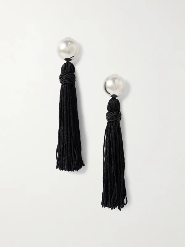 Sophie Buhai Venetian Tasseled Silver Earrings