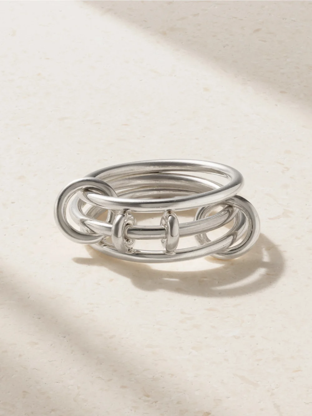 Spinelli Kilcollin Acacia Set of Three Sterling Silver Rings in 5