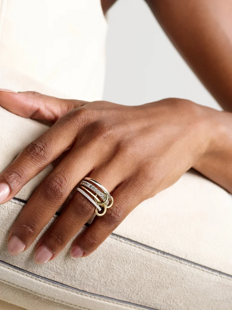 Spinelli Kilcollin Arla Sterling Silver and 18-karat Gold Diamond Ring