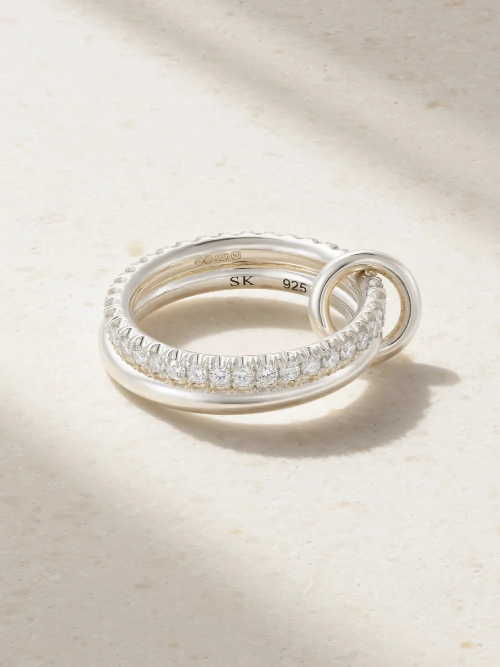 Spinelli Kilcollin Cara Sterling Silver Diamond Ring in 7