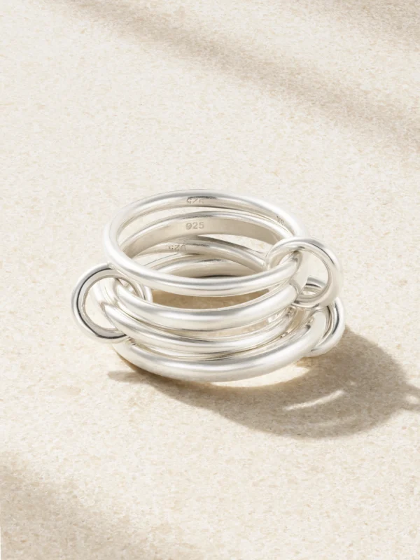 Spinelli Kilcollin Hyacinth Set of Four Sterling Silver Rings