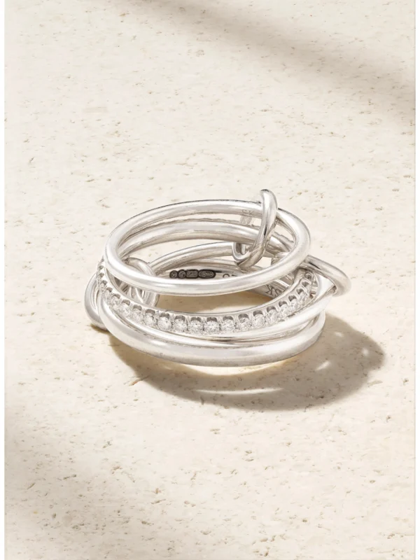 Spinelli Kilcollin Nimbus Sterling Silver Diamond Ring