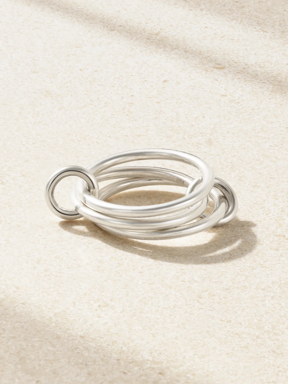 Spinelli Kilcollin Solarium Set of Three Sterling Silver Rings in 7