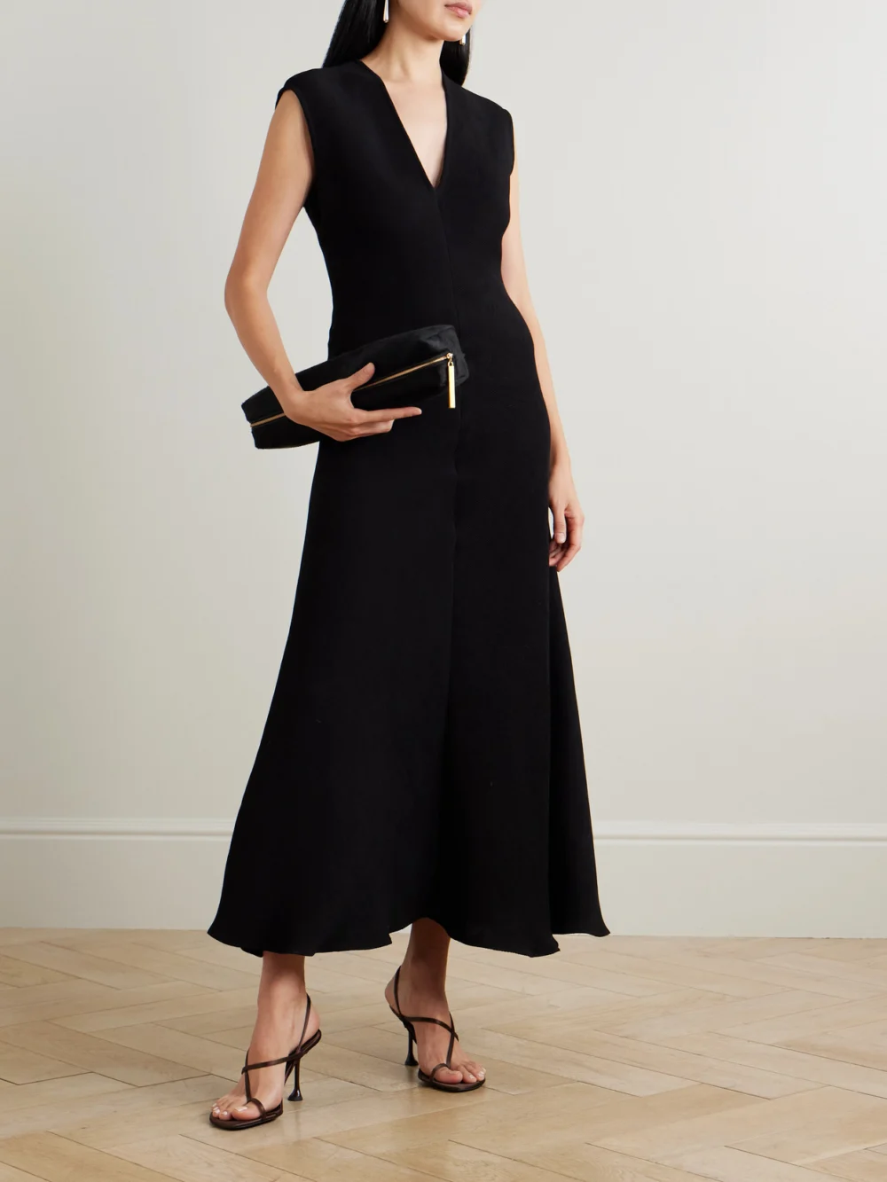Sportmax Ribbed-knit Maxi Dress, worn by a model