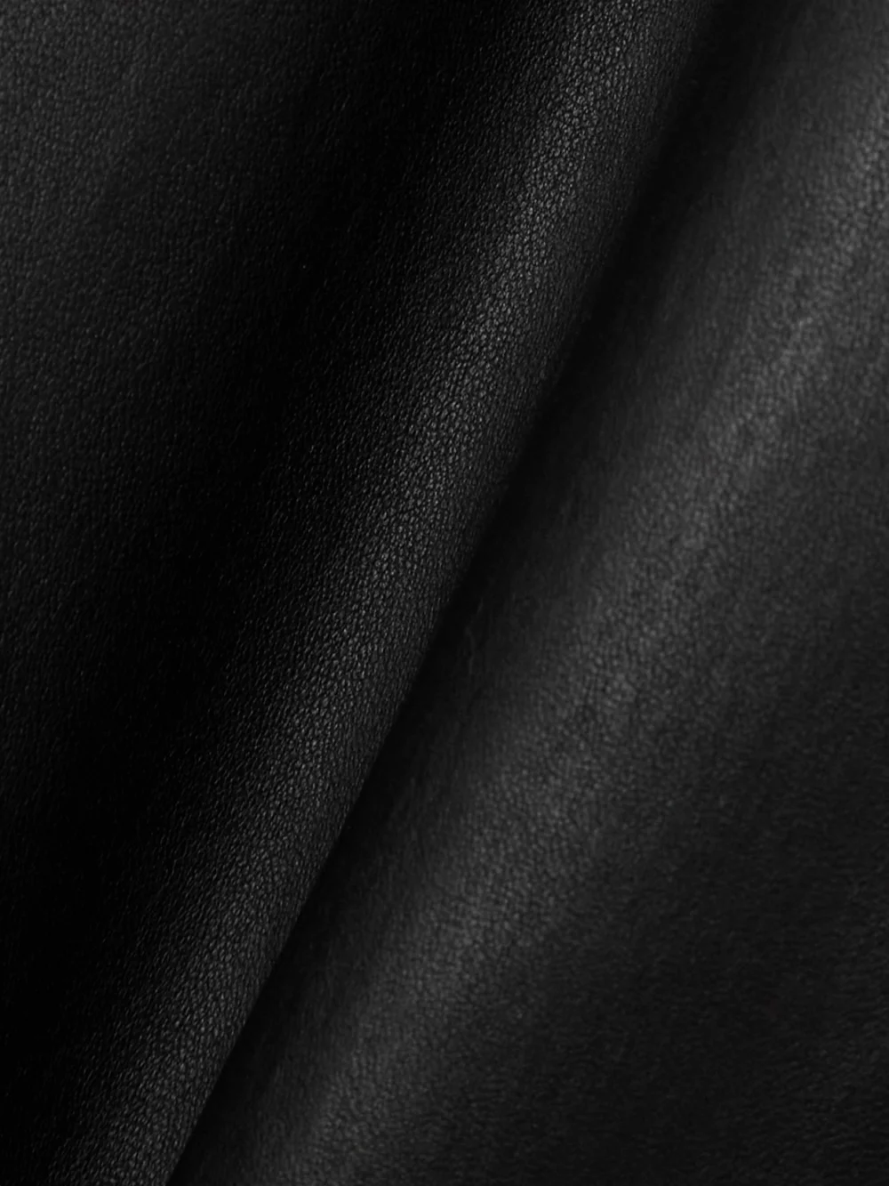 Close-up detail of the Sprwmn Striped Leather Straight-leg Sweatpants
