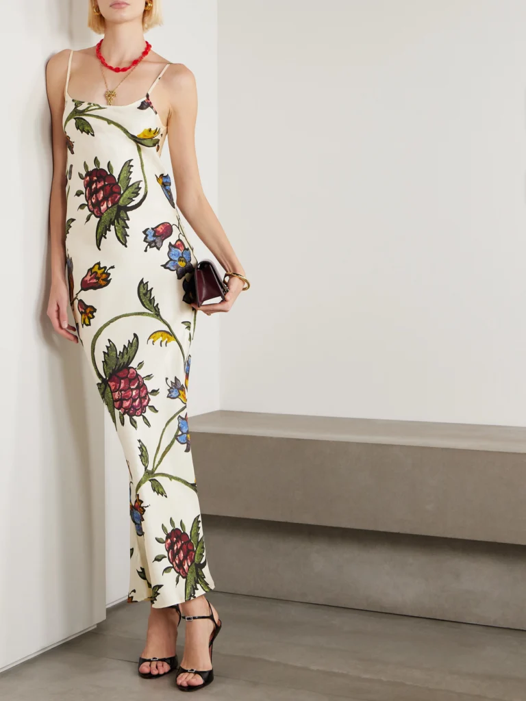 S.S. Daley Willow Floral-print Silk-twill Maxi Dress