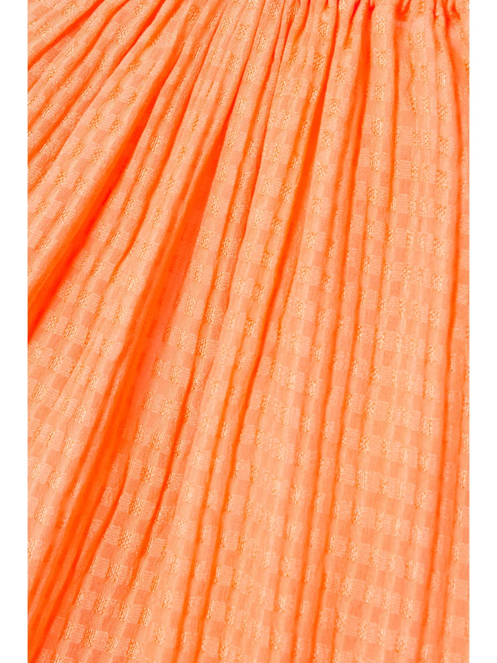 Close-up detail of the Stella McCartney Amanda Silk-seersucker Mini Dress