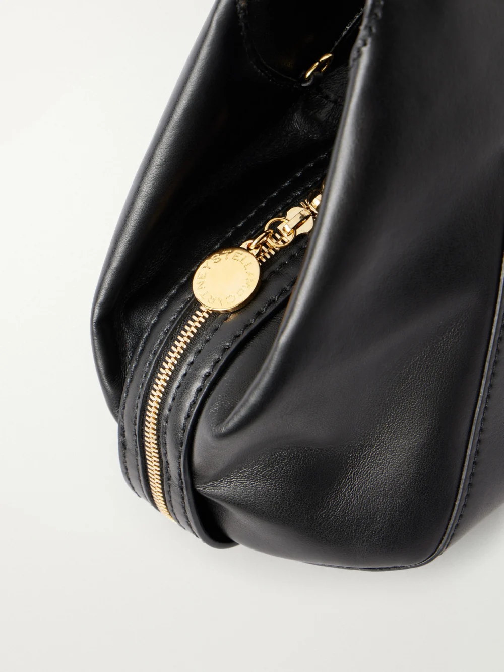 Close-up detail of the Stella McCartney Appaloosa Tiny Vegan Material Shoulder Bag