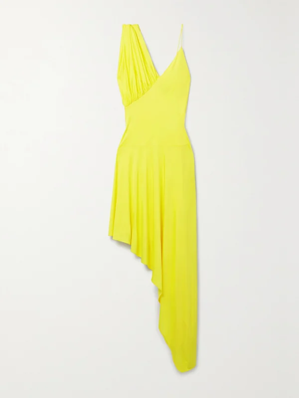 Stella McCartney Asymmetric Draped Jersey Dress