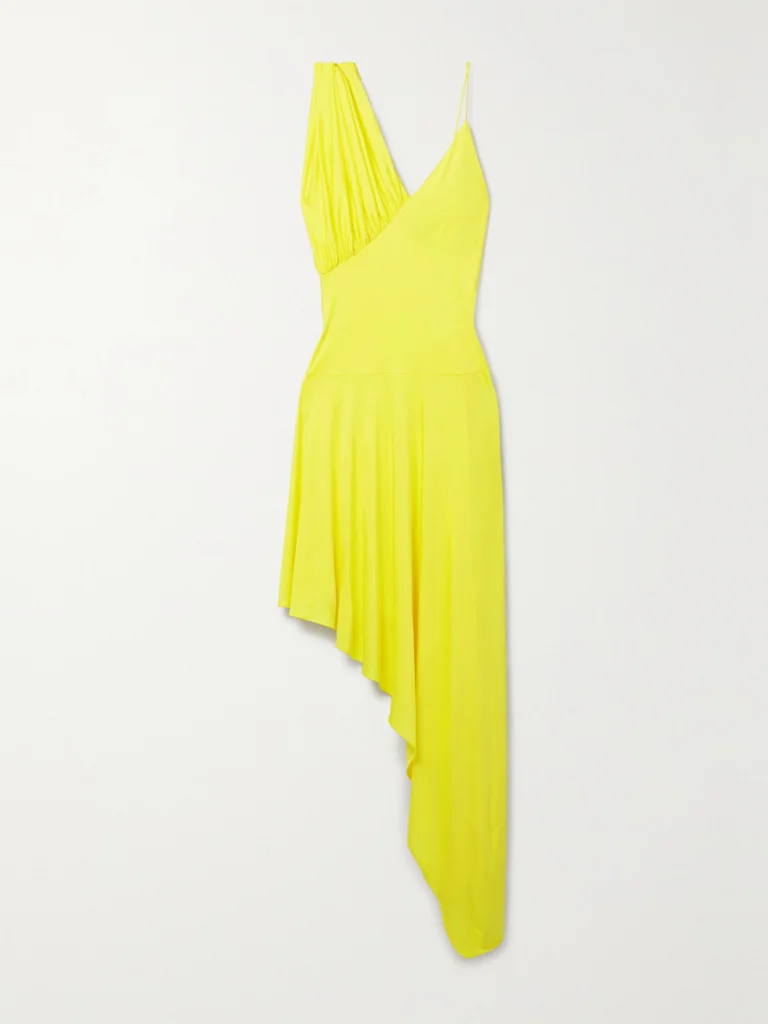 Stella McCartney Asymmetric Draped Jersey Dress