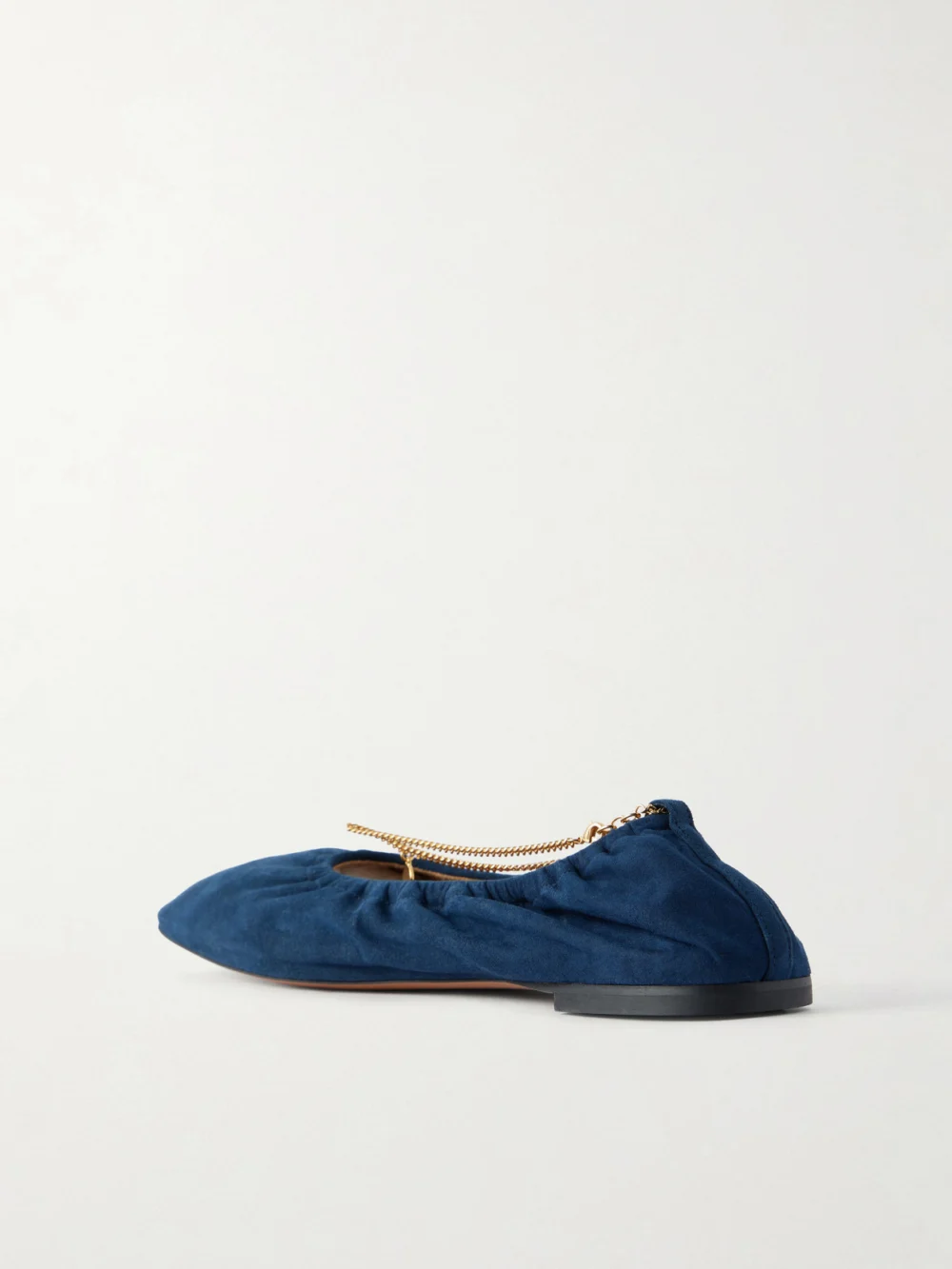 Back view of the Stella McCartney Ballerina Alter Suede Flats