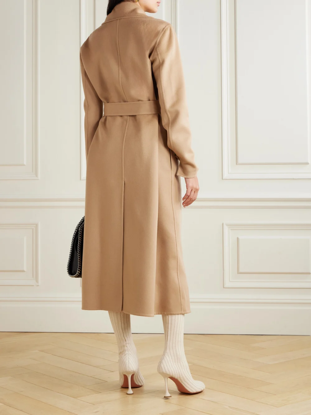 Back view of the Stella McCartney Belted Wool Coat