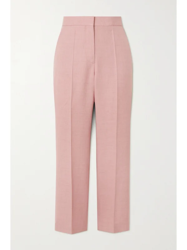 Stella McCartney Carlie Cropped Woven Straight-leg Pants
