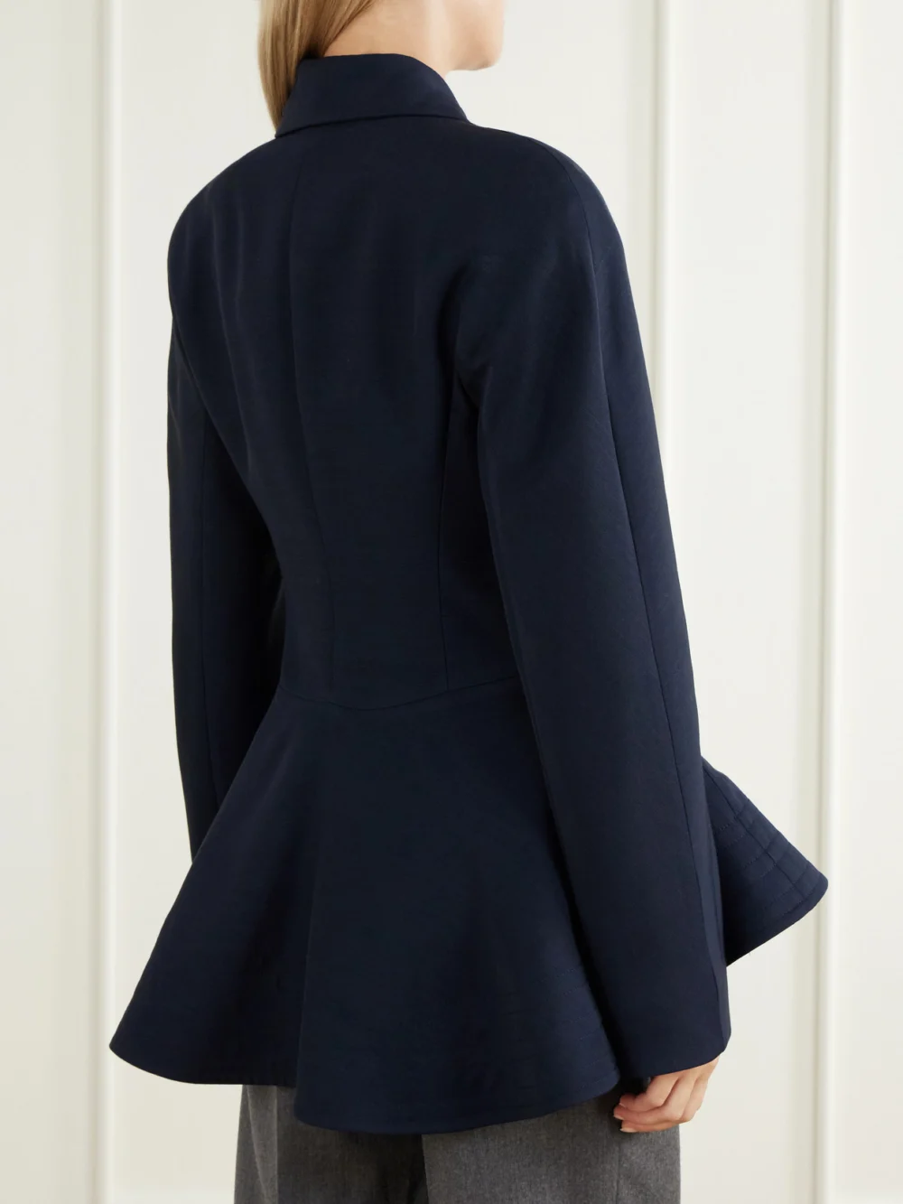 Back view of the Stella McCartney Crepe Peplum Jacket