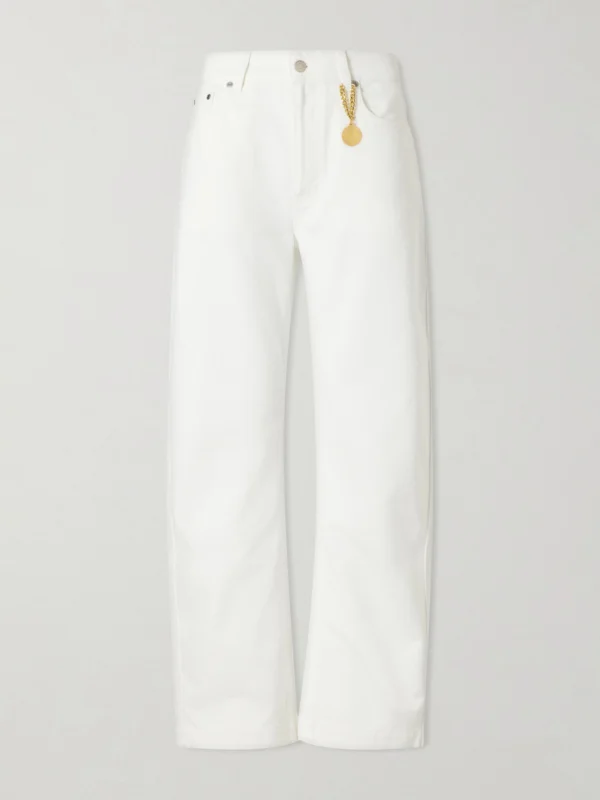 Stella McCartney Cropped High-rise Barrel-leg Jeans