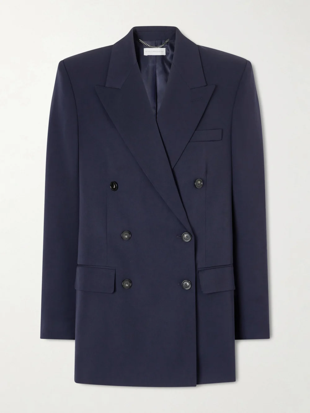 Stella McCartney Double-breasted Wool-twill Blazer in navy