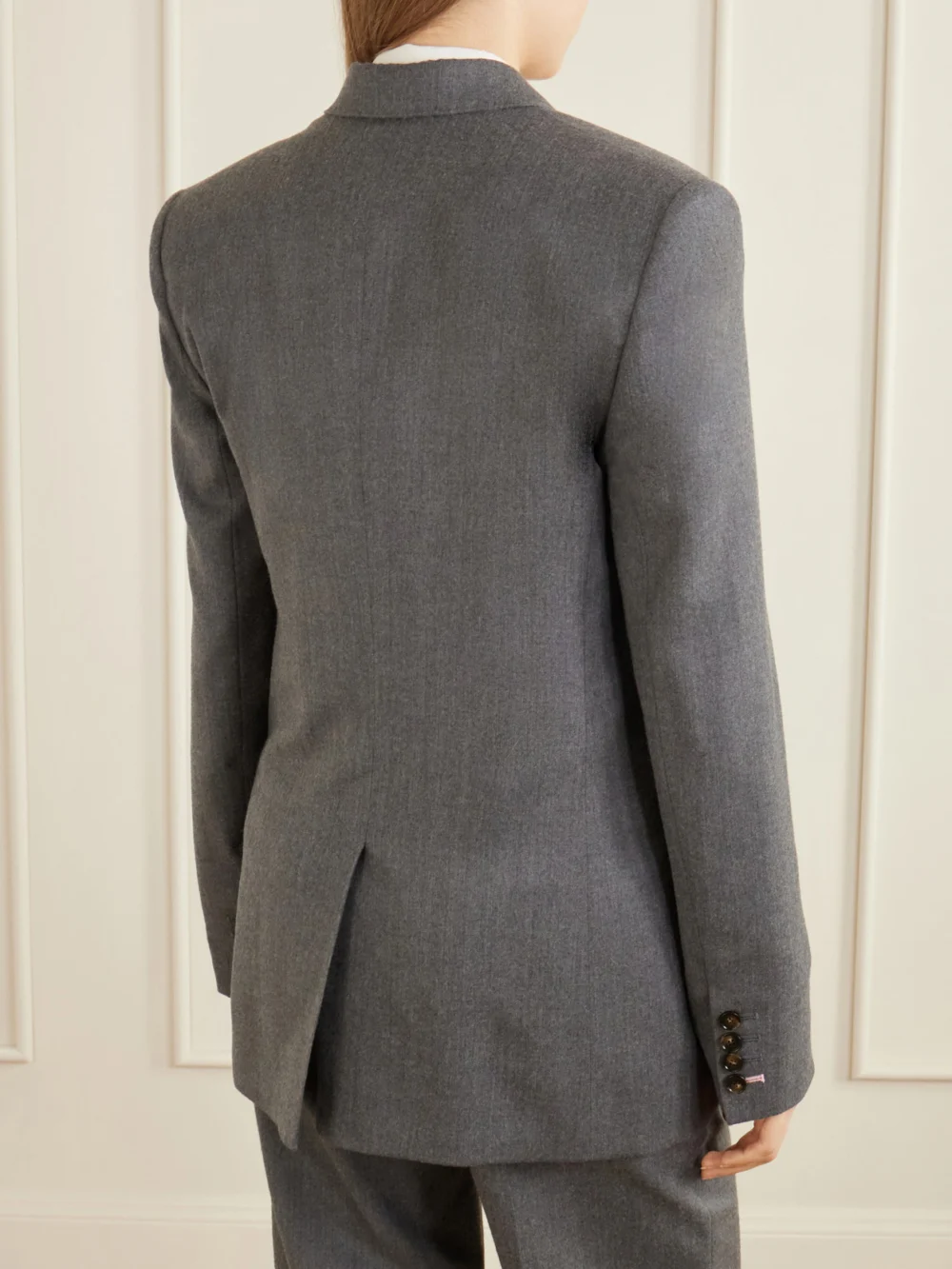 Back view of the Stella McCartney Doubled-breasted Oversized Wool Blazer