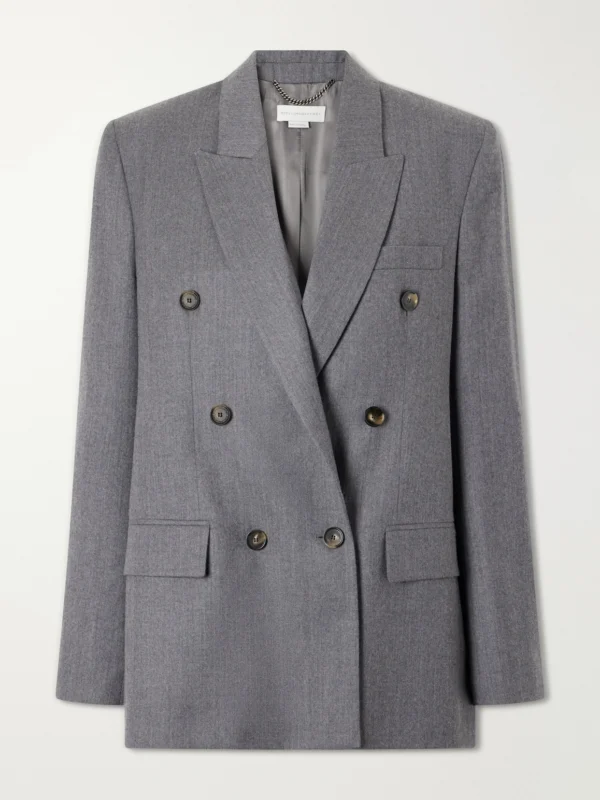 Stella McCartney Doubled-breasted Oversized Wool Blazer