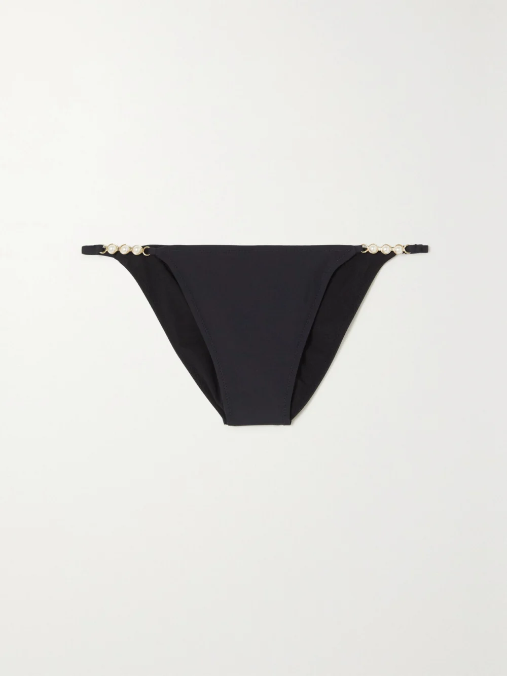 Stella McCartney Embellished Stretch-econyl Bikini Briefs in black