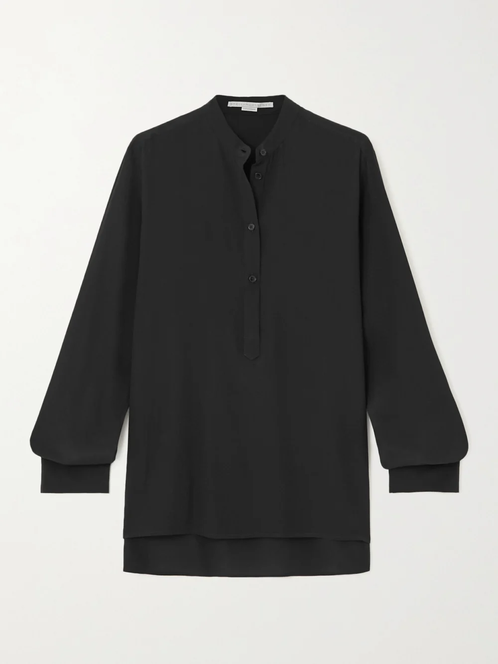 Stella McCartney Eva Silk Crepe De Chine Blouse in black