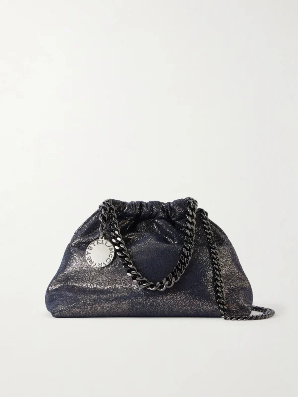 Stella McCartney Falabella Mini Metallic Vegetarian Material Top Handle Bag