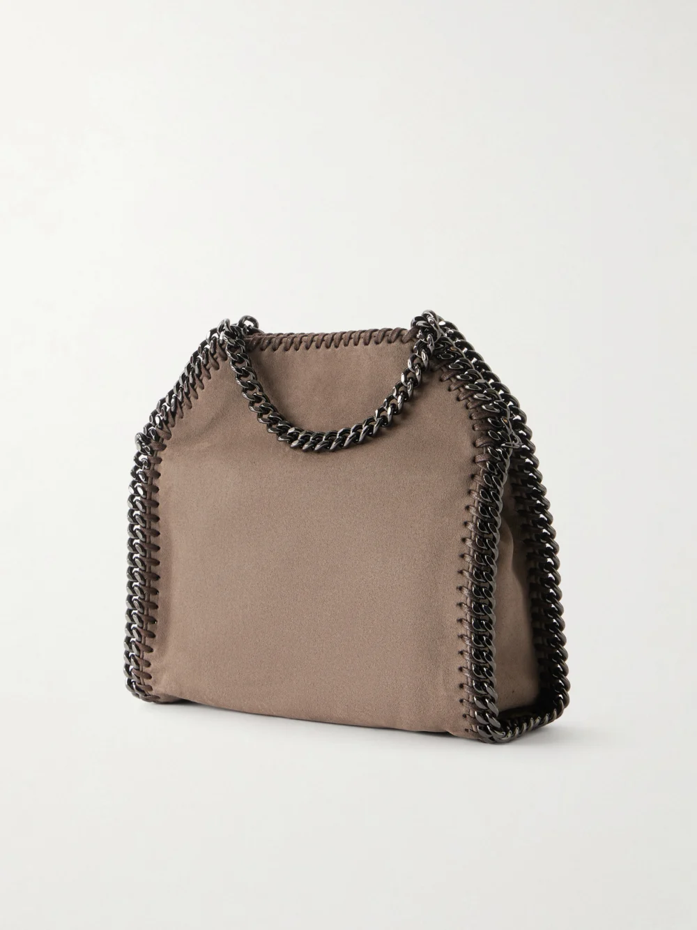 Back view of the Stella McCartney Falabella Mini Vegetarian Material Shoulder Bag
