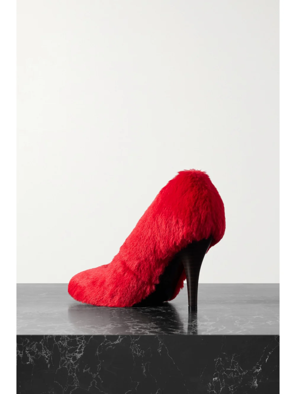 Back view of the Stella McCartney Faux Fur Pumps