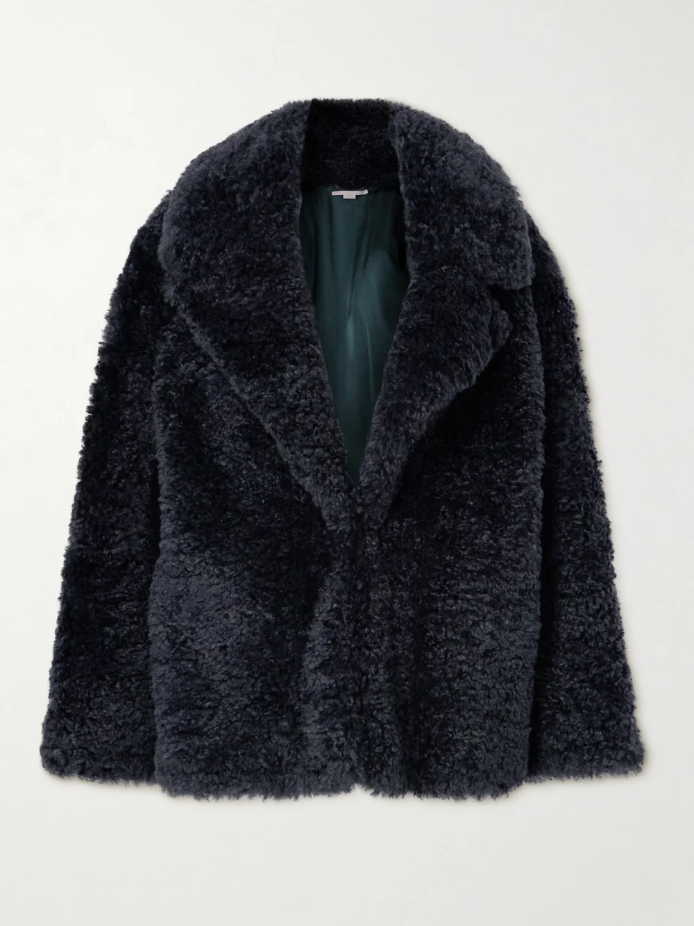 Stella McCartney Faux Shearling Jacket in navy