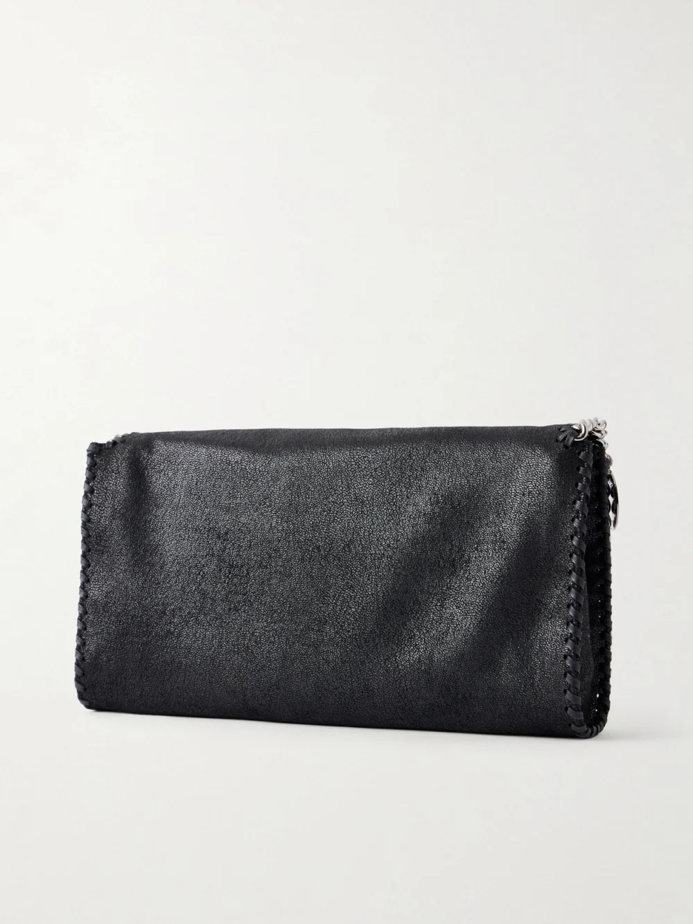Back view of the Stella McCartney Flabella Flap Vegetarian Material Shoulder Bag