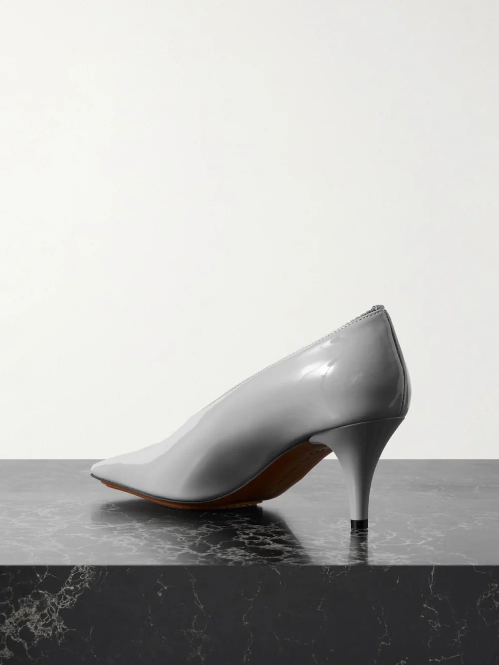 Back view of the Stella McCartney Glossed Pumps