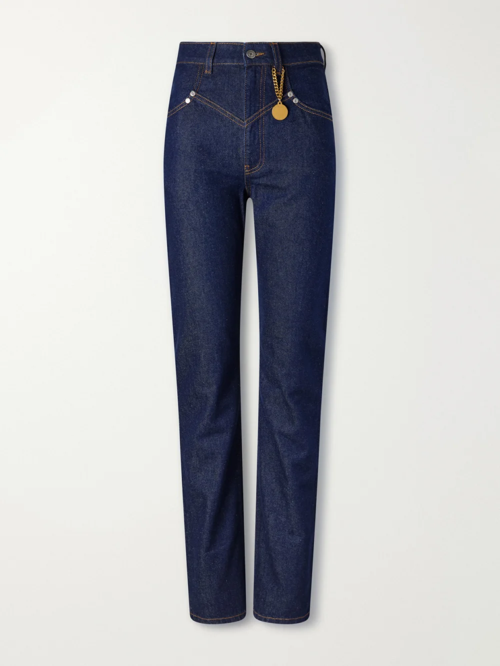 Stella McCartney High-waist Straight-leg Jeans in dark denim