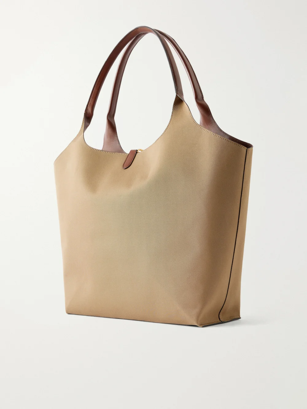 Back view of the Stella McCartney Logo-embossed Reversible Vegetarian Material and Cotton-twill Tote