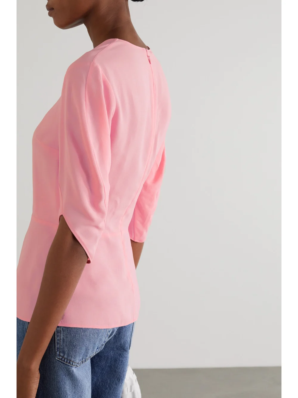 Back view of the Stella McCartney Melody Crepe Top