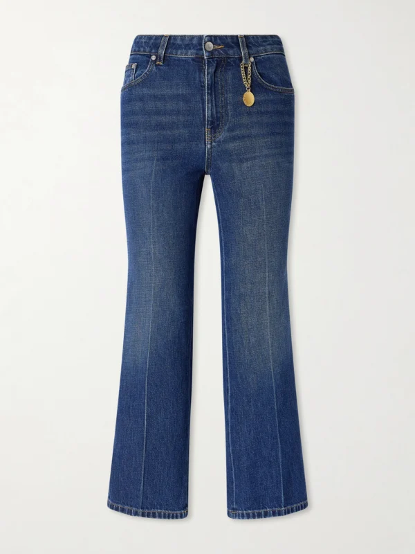 Stella McCartney Mid-rise Cropped Flared Jeans