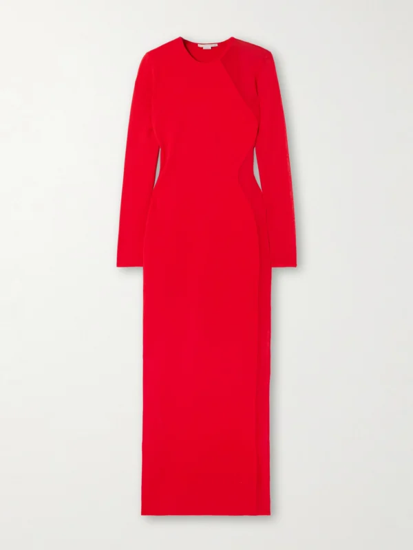 Stella McCartney Miracle Paneled Knitted Midi Dress