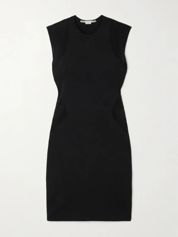 Stella McCartney Miracle Paneled Stretch-knit Mini Dress