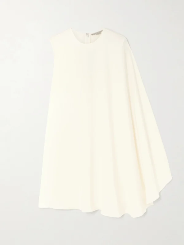 Stella McCartney One-shoulder Crepe Mini Dress